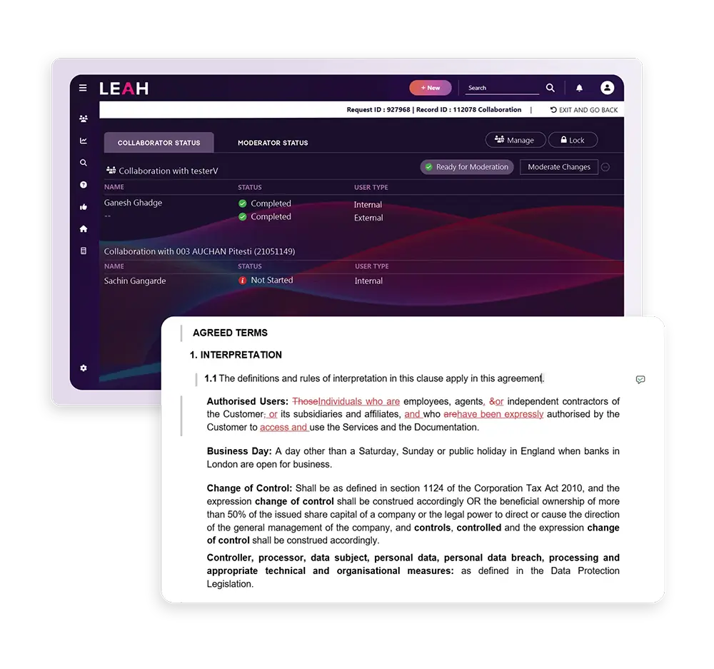 Sample approval screen